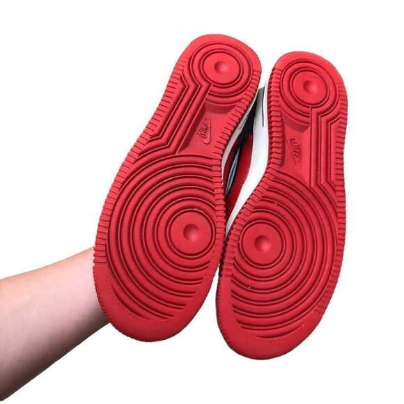 RARE 2018 Nike Air Force 1 Low Mystic Red Black Size 7.5 - Picture 9 of 16